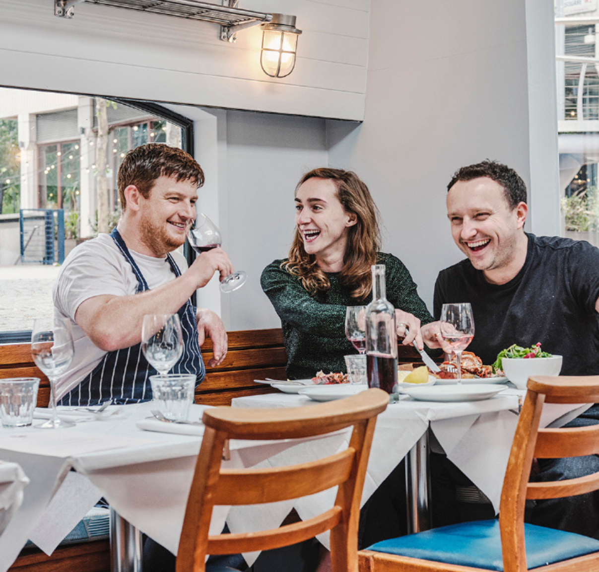 London Shell Co. serves the finest British Seafood from two barge London Shell Co. serves the finest British Seafood from two barge