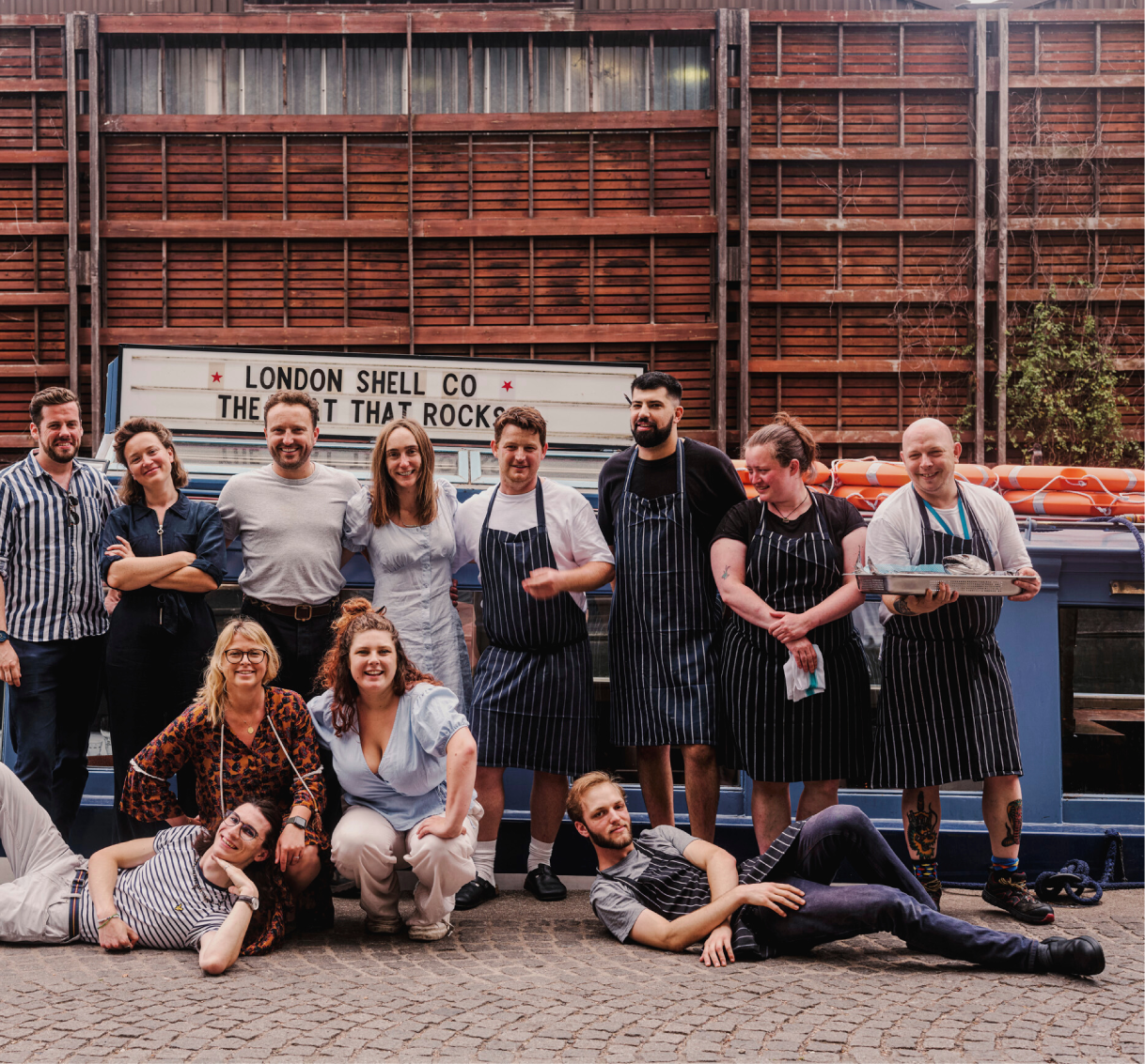 London Shell Co. serves the finest British Seafood from two barge